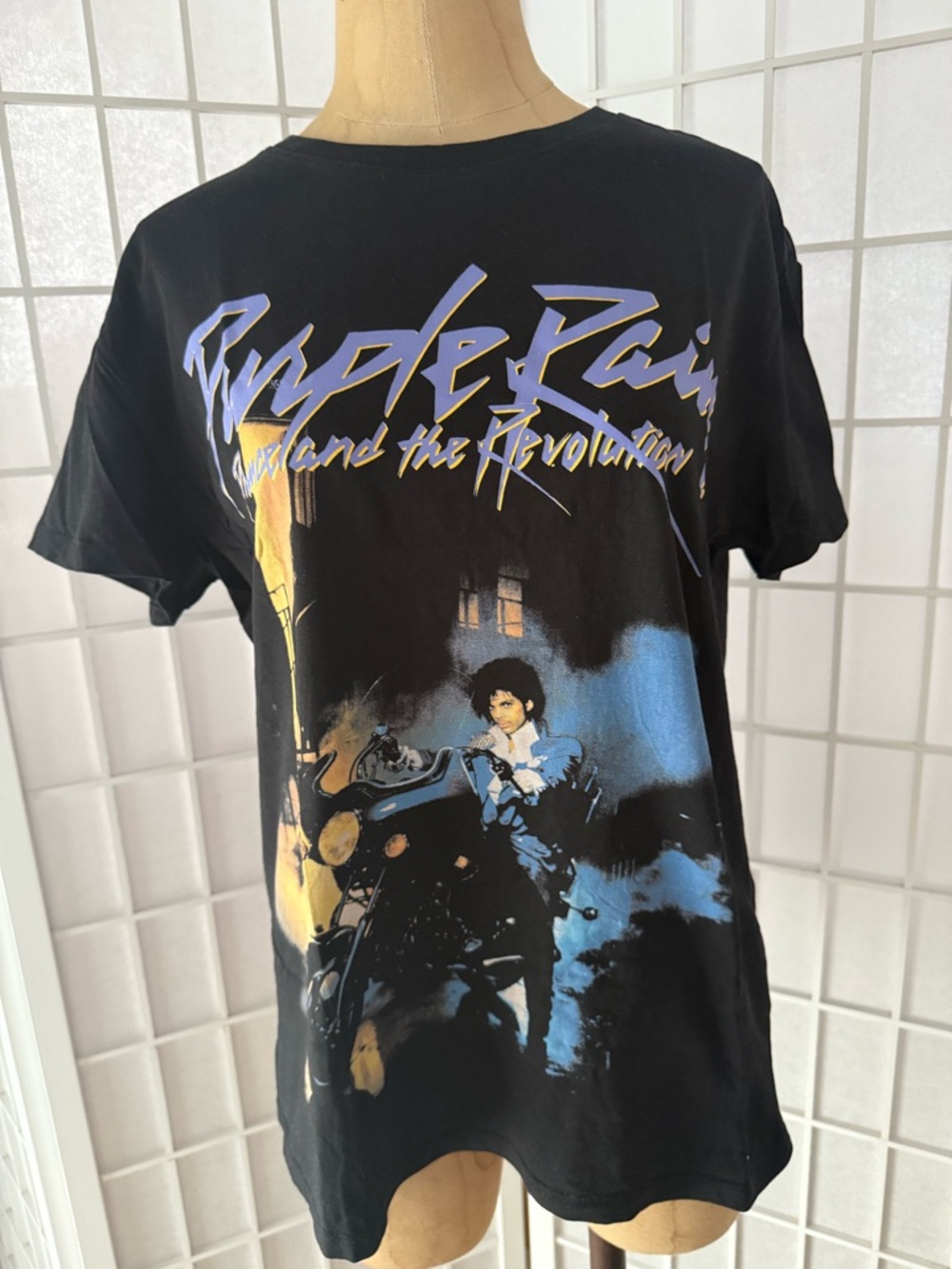 Prince Purple Rain Graphic T Shirt Official Licensed Cropp Size M Black